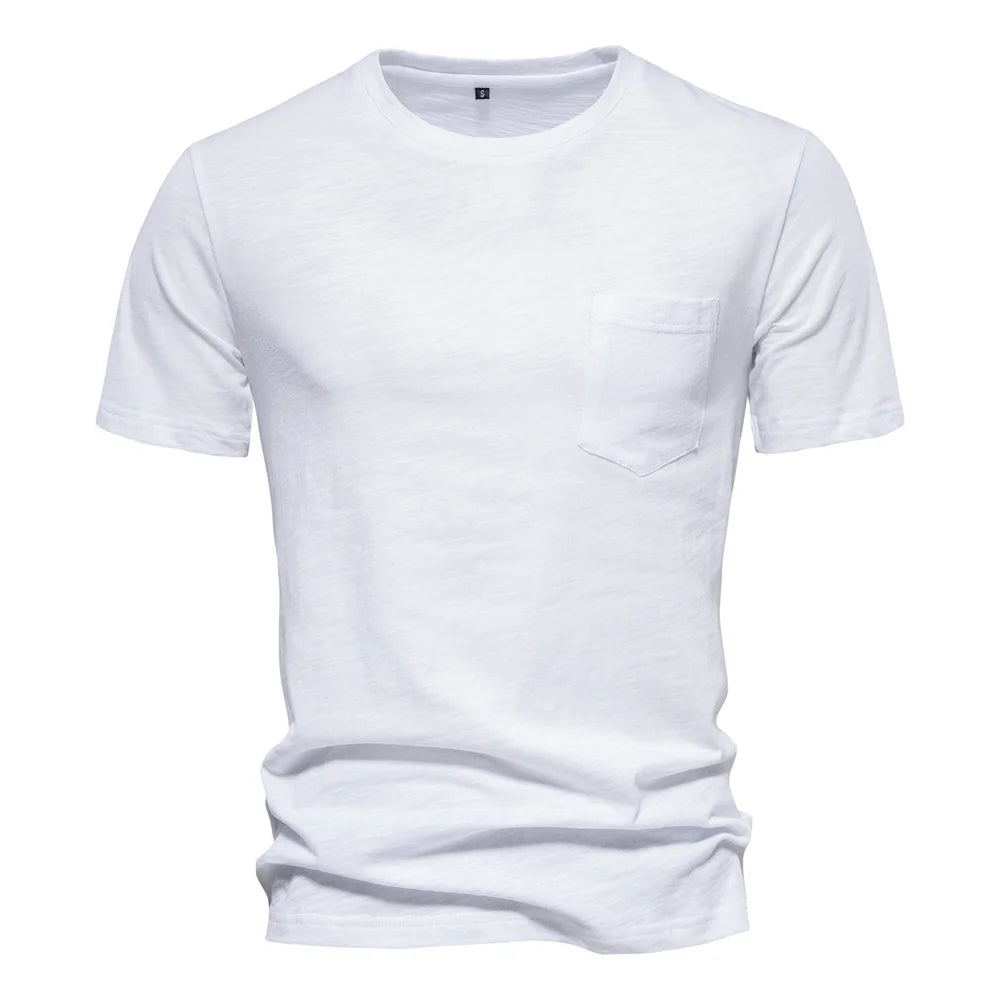 AIOPESON T-Shirt Casual Leicht - 100% Baumwolle Kurzarm