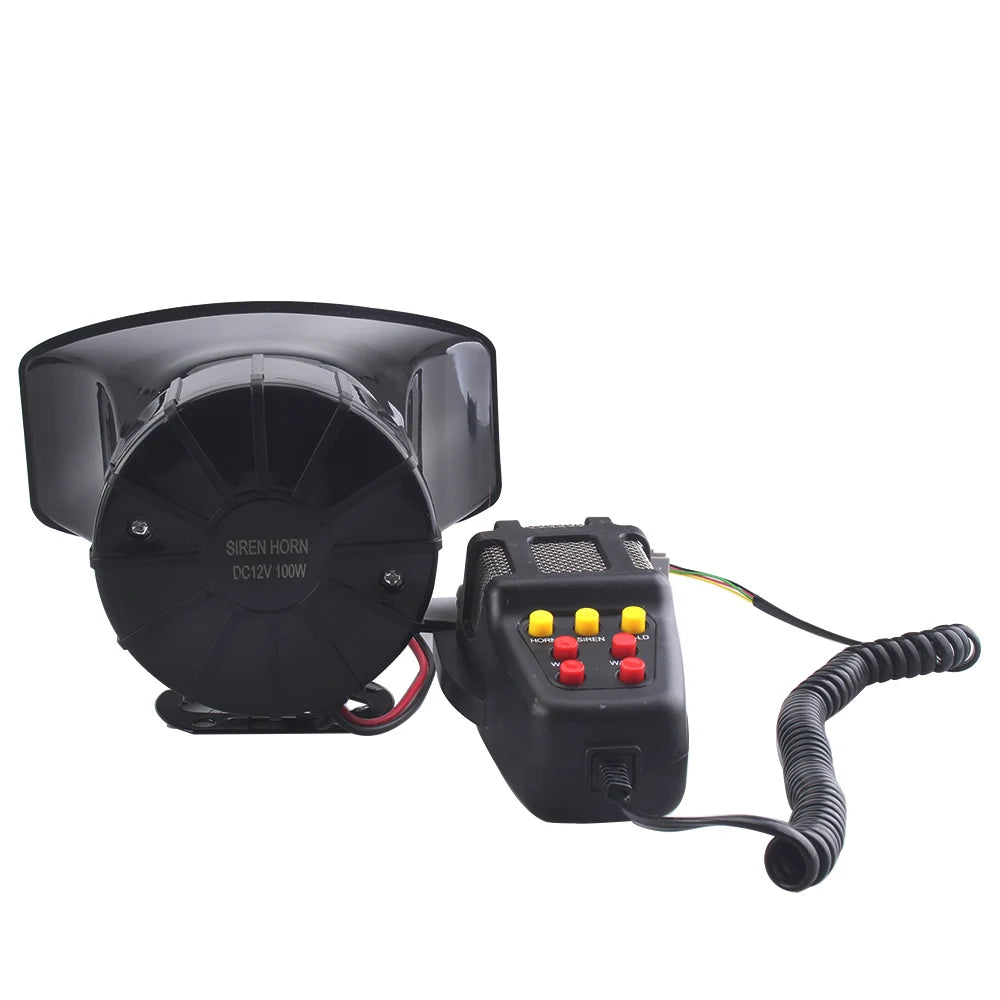 Głośniki Głośny klakson samochodowy Syrena policyjna Klakson pneumatyczny Megafon Dźwięk awaryjny Motocykl Ural 12V 100W Mikrofon System PA Wzmacniacz Klakson