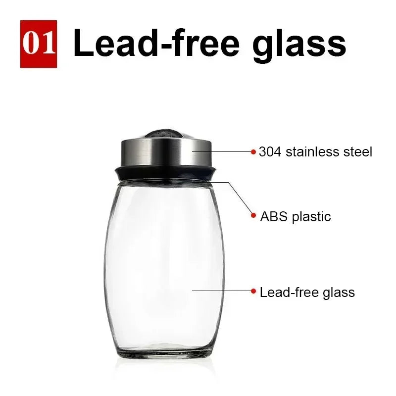 NEW Single Bottle Glass Jar and Spice Jar Set