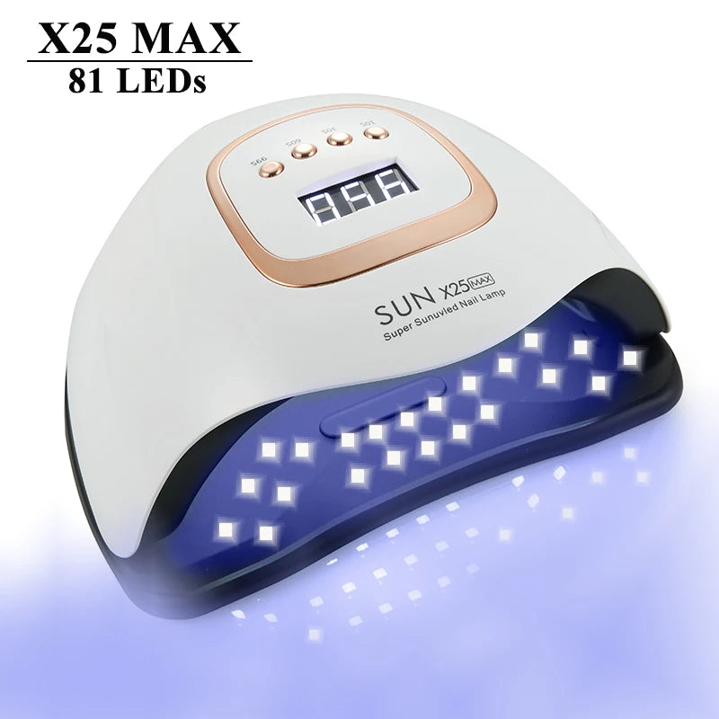 Big Power UV LED Lamp For Nails With 4 Timer Memory Function 81LEDs Lamp For Fast Gel Polish Drying Lamp Nail Equipment