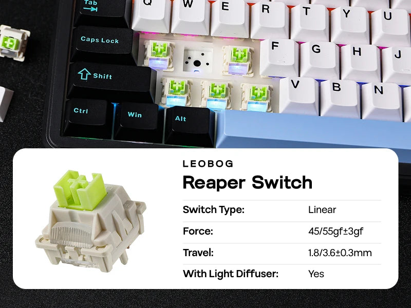 Tastatură de gaming 2025: EPOMAKER X AULA F108 PRO, dimensiune completă, 100% ANSI, cu configurație - înlocuire la cald, cu fir/2.4GHz/Bluetooth, colecție de iluminare de fundal RGB