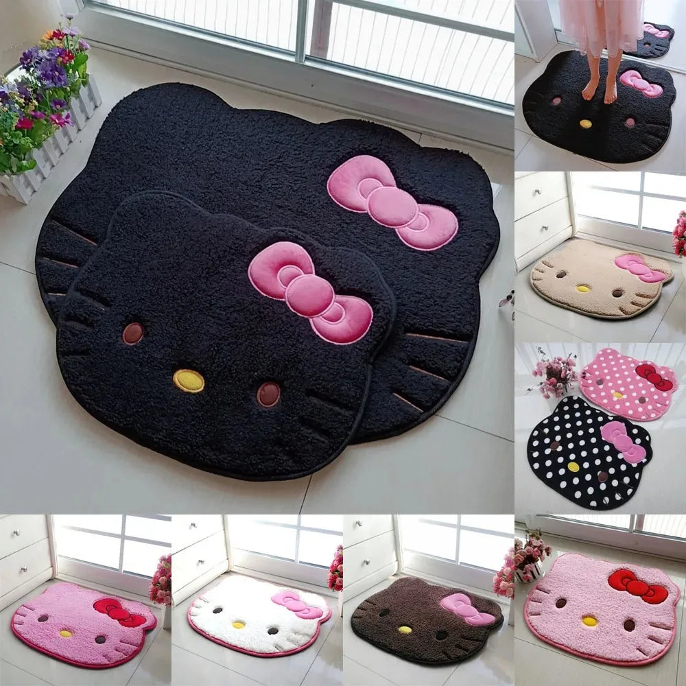 MINISOCN Hello Kitty Plüschteppich - 50x60 Cm Anti Rutsch