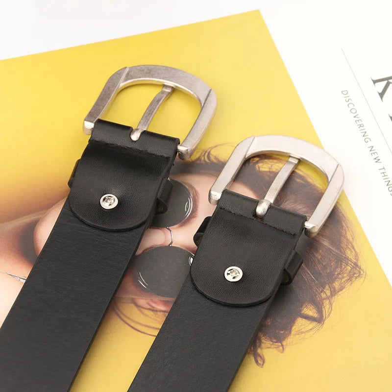 Curea din piele pentru femei, cu flori brodate, la modă, casual, design de lux, simplă, versatilă, gotică, retro, cu cataramă cu știft, nouă