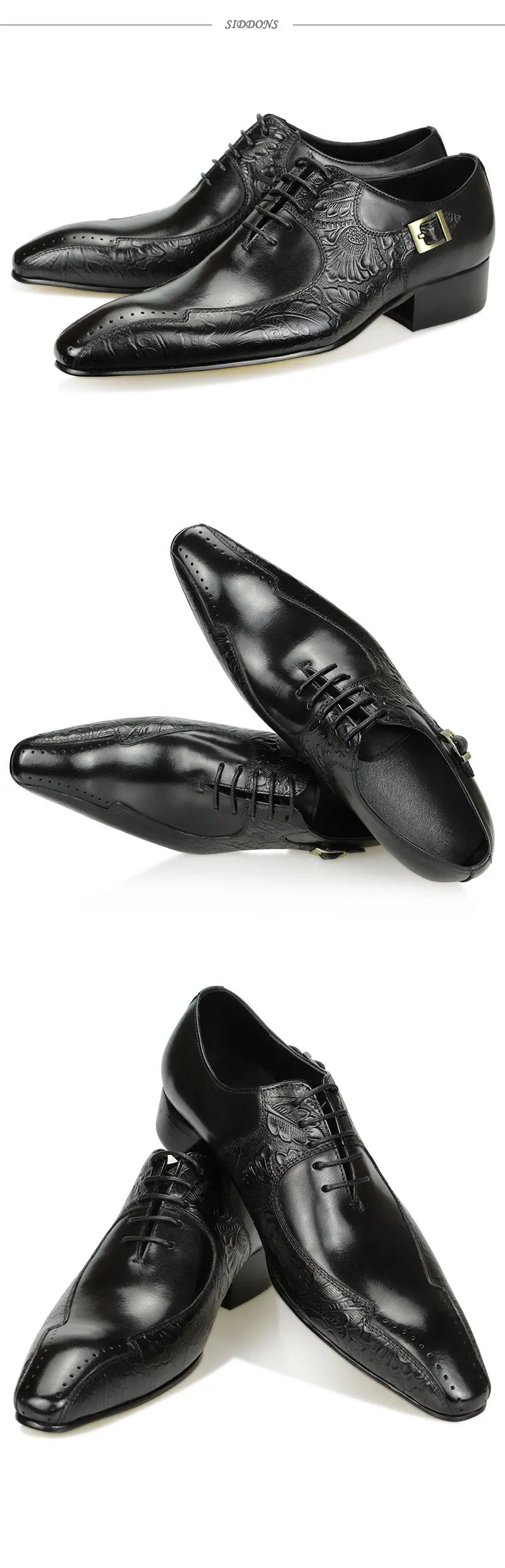 Herren-Schuhe 2025: Elegant-Black Cow-Leather - Business Dress Collection