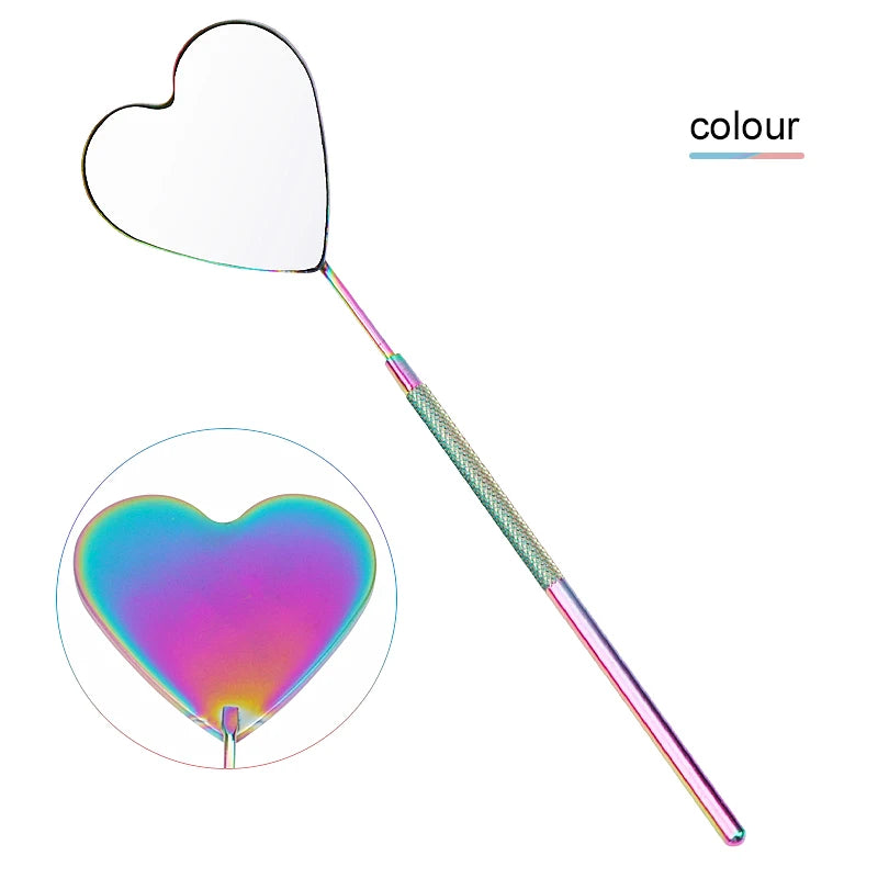 LashPro Mondspiegel Abnehmbar - Edelstahl 10cm Wimpern