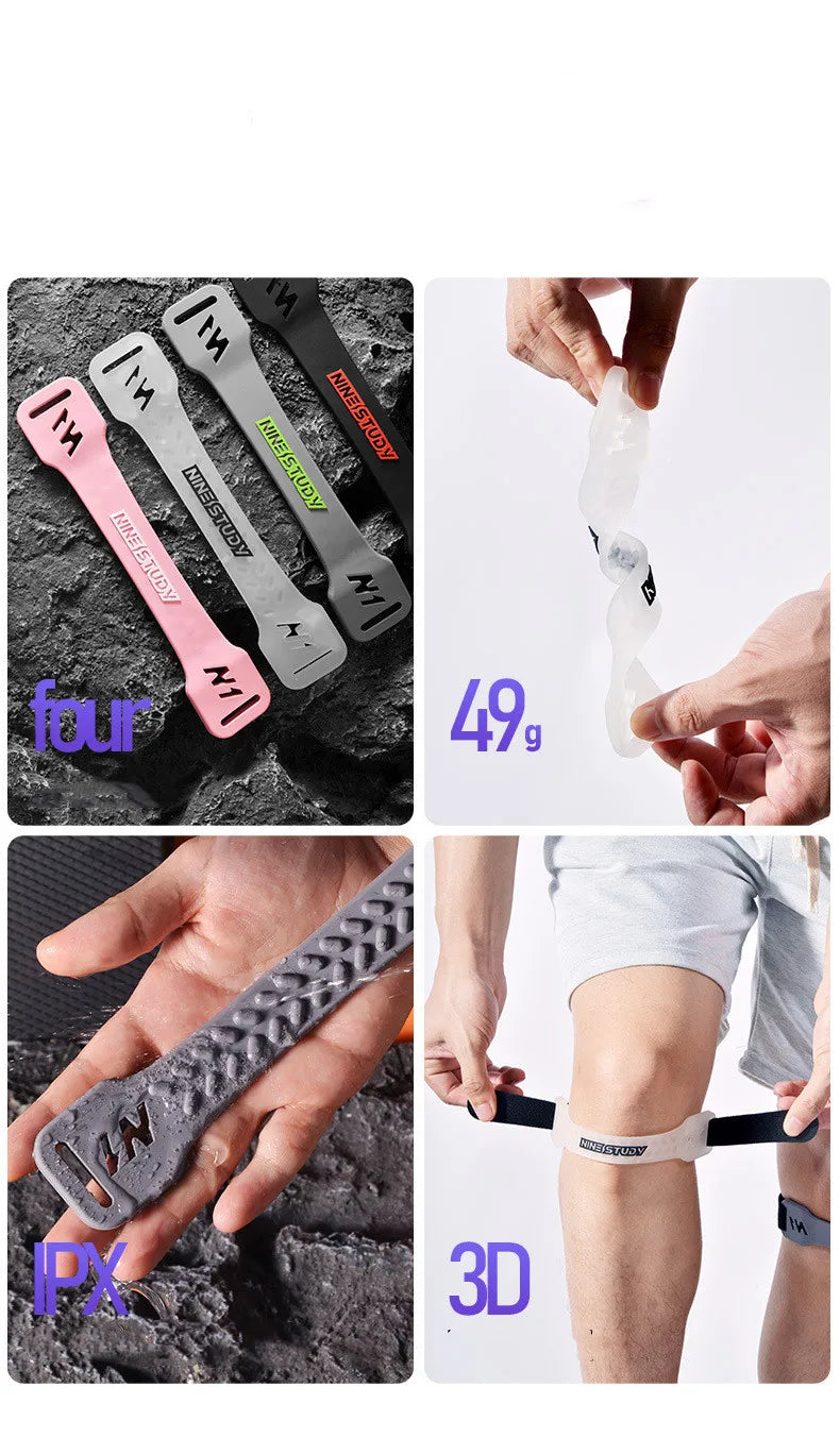 Knieschoner 2025: 1 Stück PVC Patella Gurt Knieschoner Support - Fitness Sport Gym Training Laufen Verstellbares Band Knieschutz