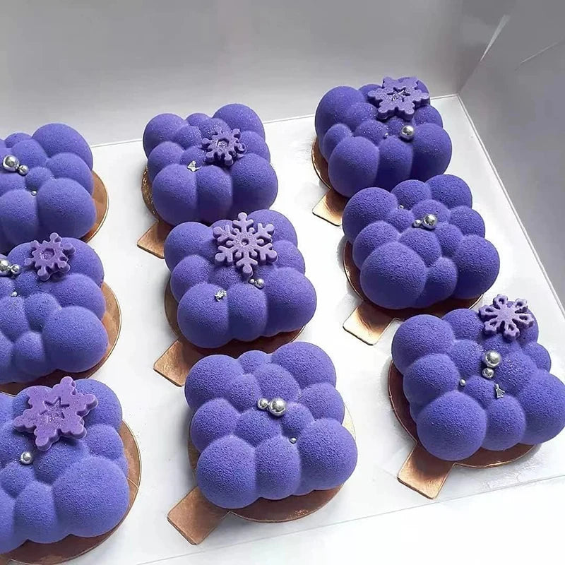 Silicone Pastry Mold 3D French Dessert Mousse Cake Baking Pan Chocolate Candles Soap Fondant Molds DIY Cake Decoration Tools