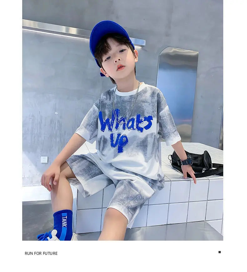 Set streetwear pentru băieți 2025: „What’s Up” cu uscare rapidă - Colecția Urban Expression