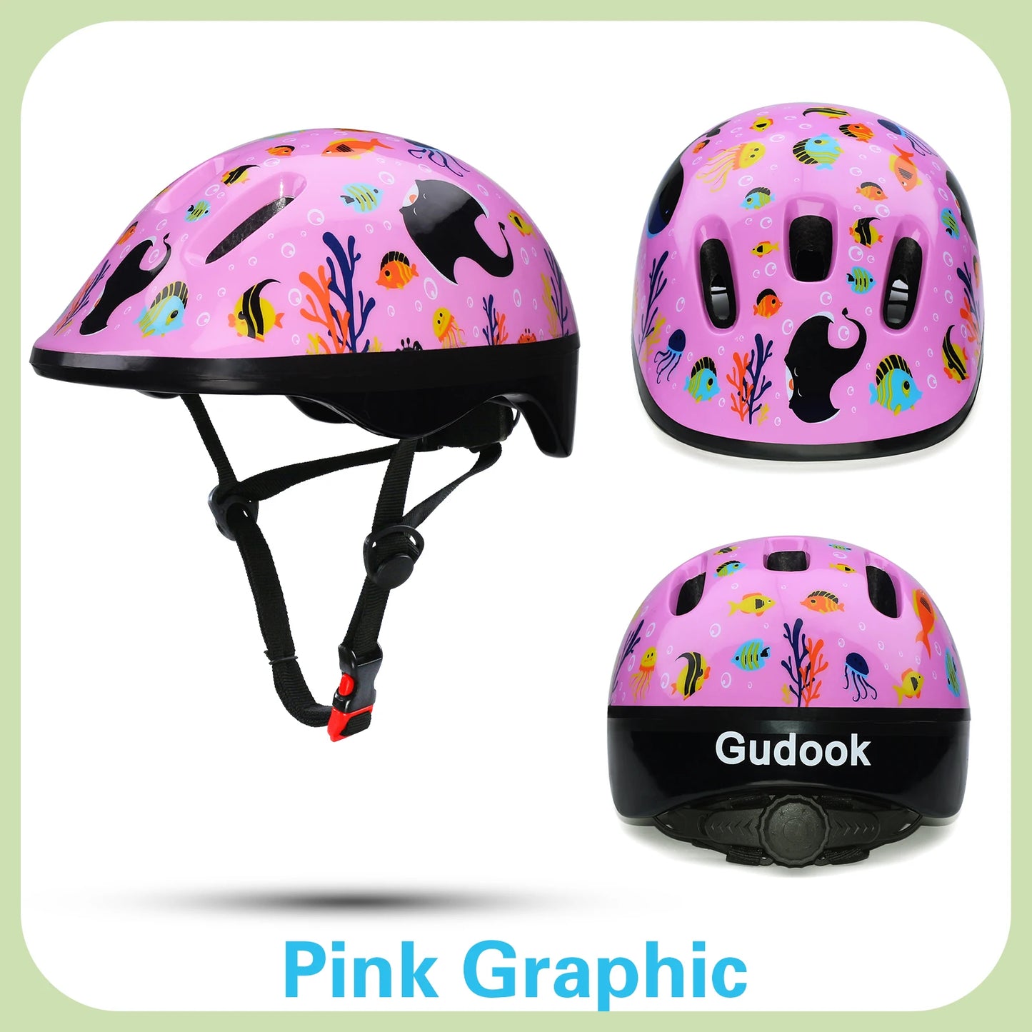 Bicycle/Skateboard Helmet for Kids Adjustable Helmet, Toddler Kids Ages 2-9 Boys Girls, Multi-Sport Safety Cycling Skating.