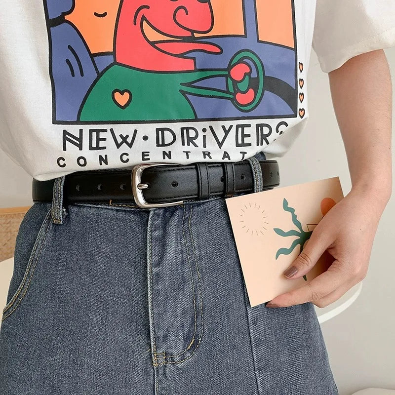 Zhejiang Unisex Gürtel Vielseitig - 2,8cm PU Schwarz