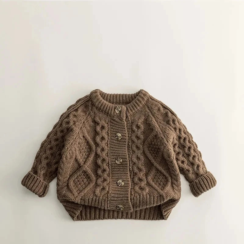 MiniStyle Strickjacke Unisex - Gr.1-6, O-Ausschnitt