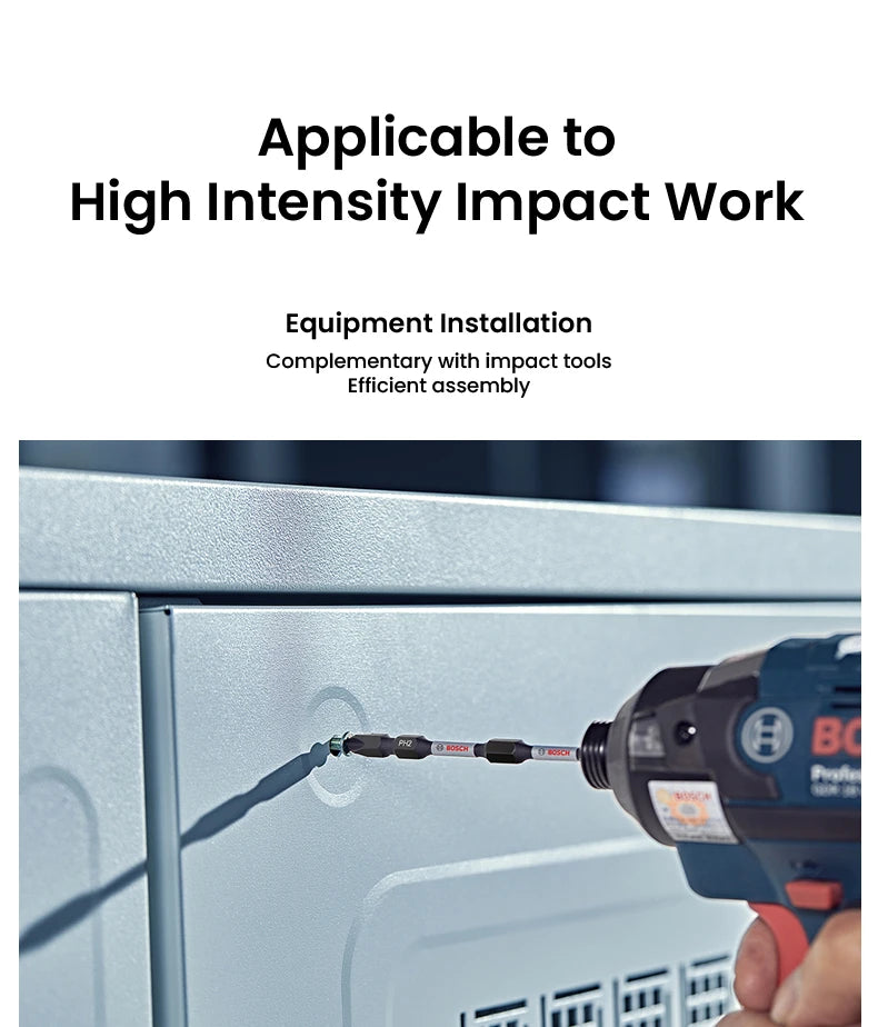 Bosch Resistant Impact Bits for Screwdriver Drill Accessories S2 Steel Metal Drills Bit Set for Bosch GDR/GDX Series Power Tools