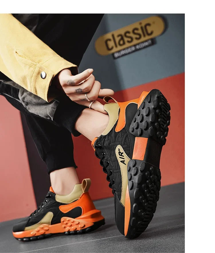 Men Shoes  Cross Border Platform Rubber Men's Sneaker Summer Men Sneakers Non-Slip Male Tennis Shoes Gym Running Sports Shoes