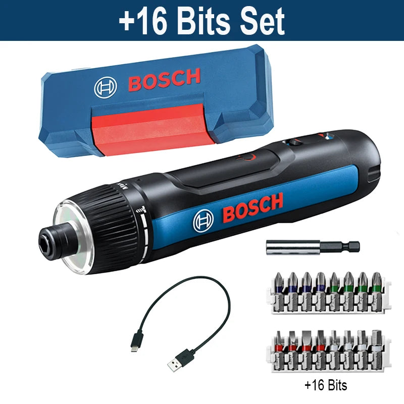 Bosch GO 3 Akku Schraubendreher Set 3.6V 5Nm 2 Ah Batterie Elektro Schraubendreher Mini Hand Bohrer Heim Multi-Funktion Elektrowerkzeug
