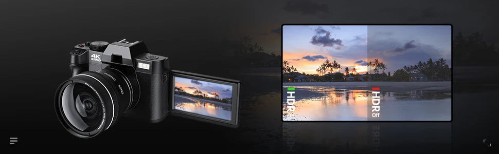 NBD Digital Camera 48MP 4K Video Camera 3.0 Inch Flip Screen Camcorder Vlogging Camera  and 16X Digital Zoom Photography Camera