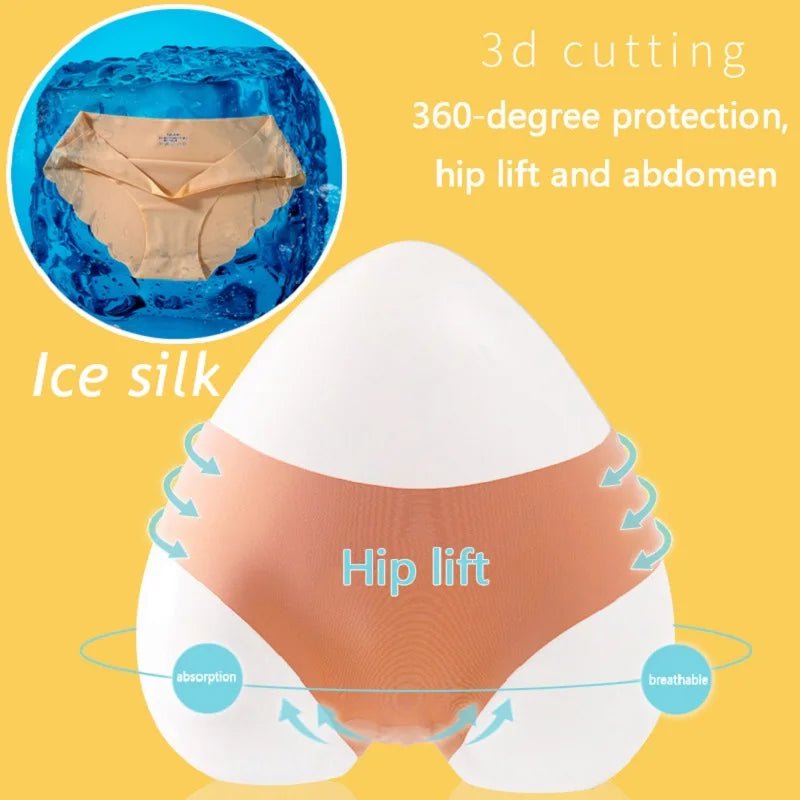 Damen Unterwäsche Set 2025 - 7PCS/Set Seamless Silk Briefs elegant Panties Comfortable