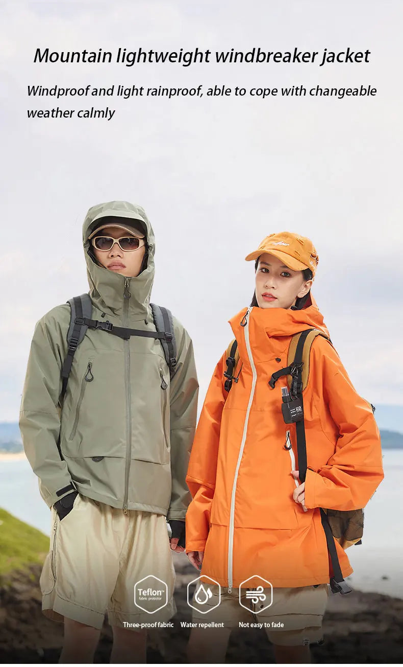 OutdoorPro Wanderjacke Wasserdicht - Unisex 700g S-XXL