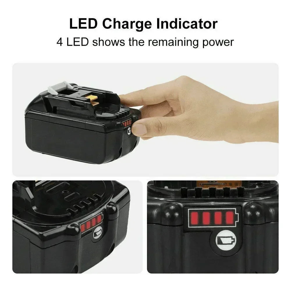 MYFKALA BL1860 Akku 18V 18000mAh Li-Ion - 570g 18650