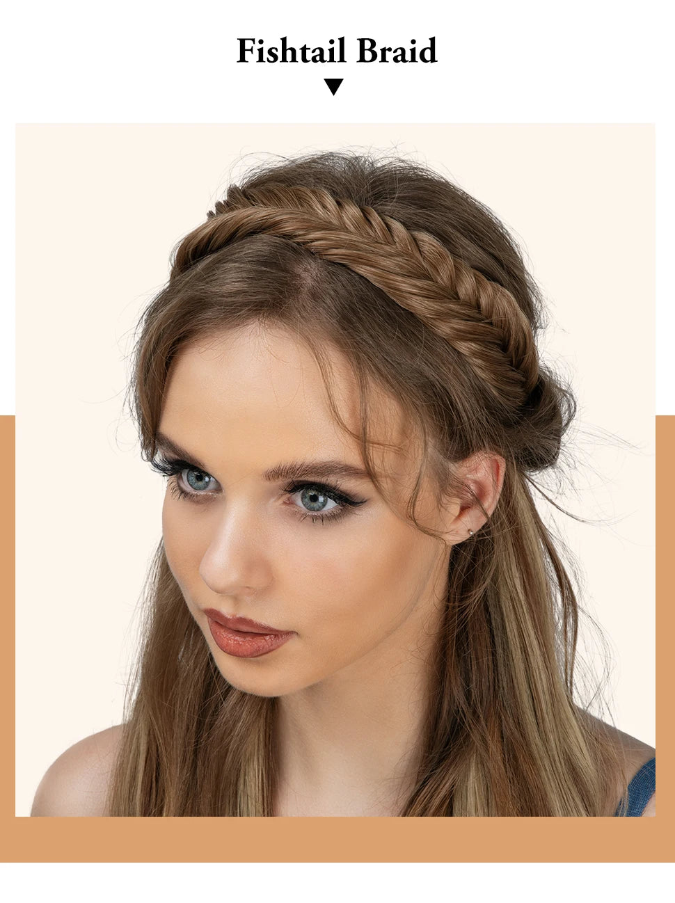 1 buc femei împletite manual elastice bandă de păr sintetice reglabile Premium extensii de păr accesorii de păr pentru împletituri de păr