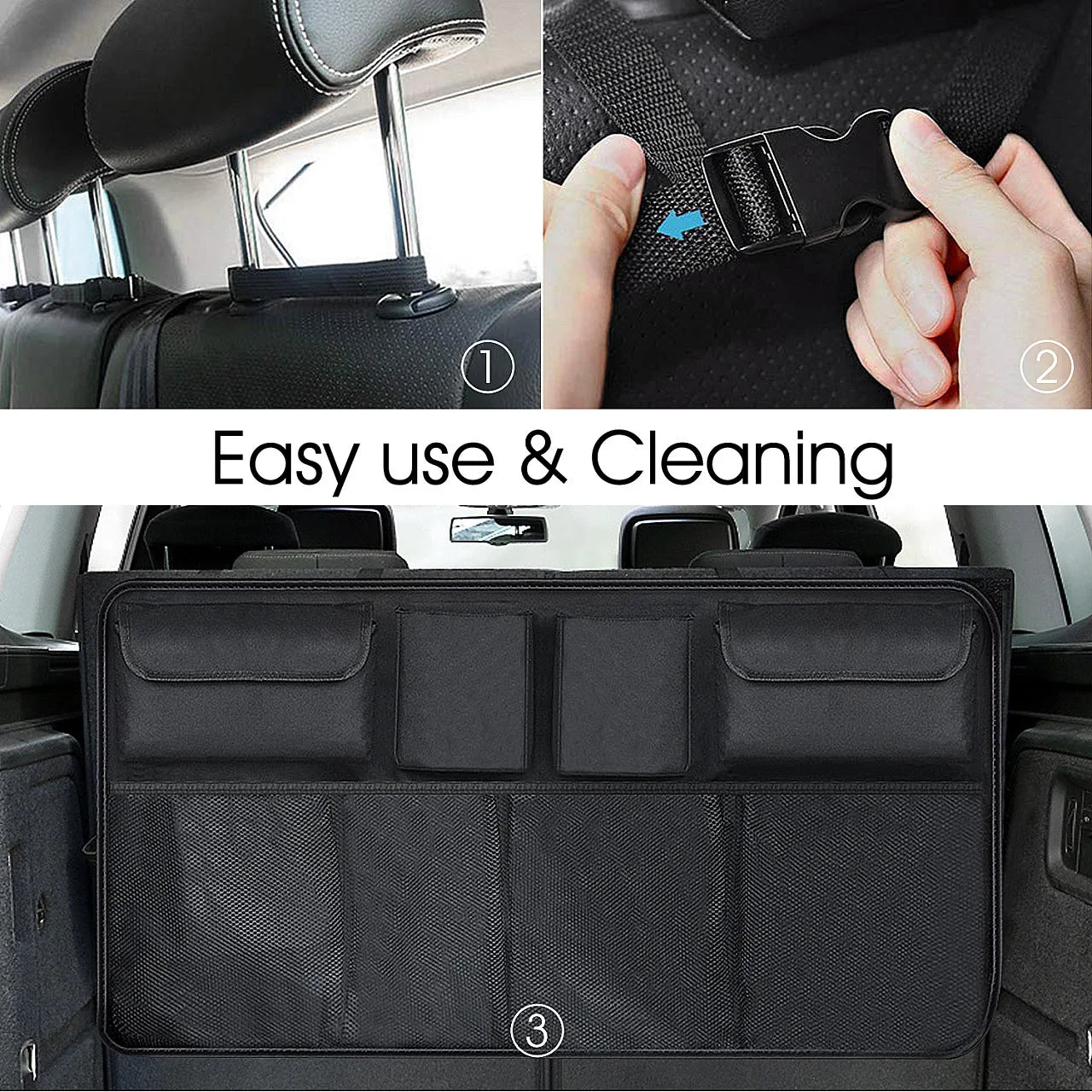 high Capacity Car Seat Back Storage Hanging Bag Car Waterproof Storage Storage Box Mesh Pocket Car Interior Supplies