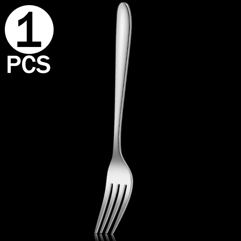 Koreanisch Edelstahl Besteck Set 2025 - Küche Lang Griff Löffel und Gabel - Tafelgeschirr Dessert Kaffee Teelöffel Suppe Löffel Utensilien