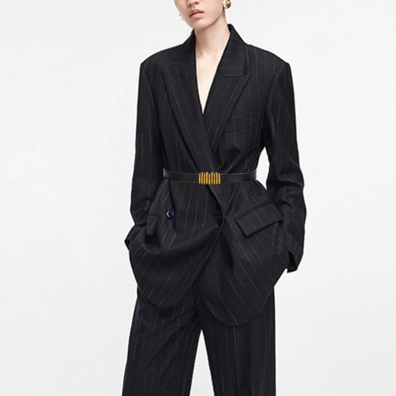 Luxury Elastic Belt Female Thin Waist Strap Pin Buckle Belt for Women Skirt Coat Sweater Leather Belts Ladies Band Decoration