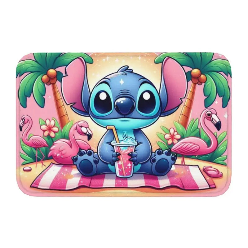 Custom Cartoon Stitch Floor Door Kitchen Bathroom Mat Anti-Slip Outdoor Doormat Bedroom Balcony Entrance Rug Carpet Footpad