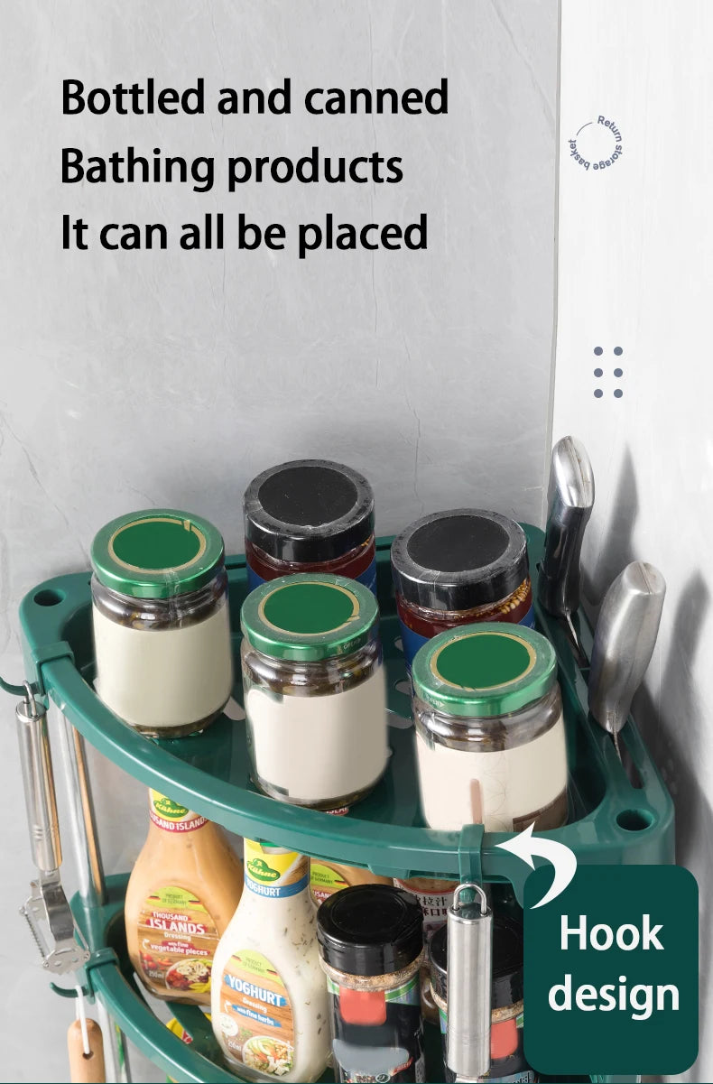 Choice Eckregal Küchenrack - Dreieck 3 Ebenen 25x25cm