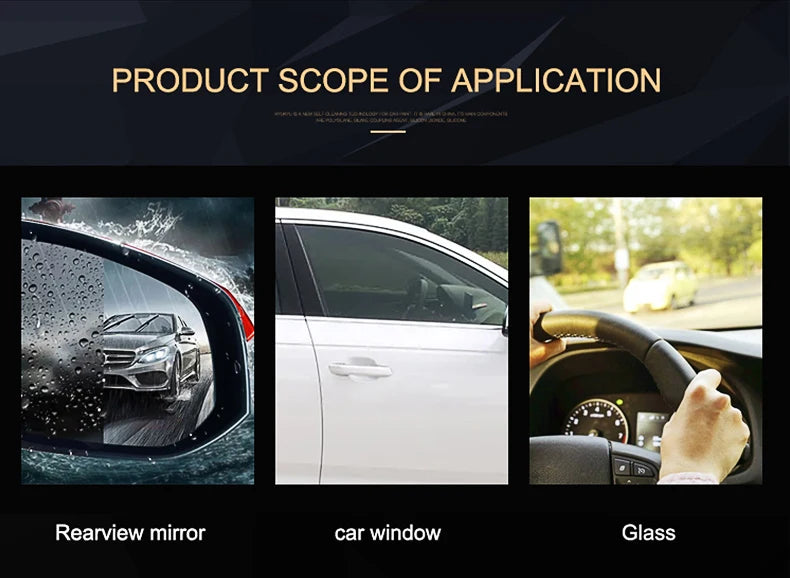 Car Window Anti Fog Spray Liquid Paint Care  Polishe Rainproof Anti-Fog Agent Water Car Care Windshield Glass Auto Accessory