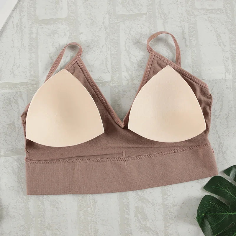 Zhejiang Bralette Gepolstert Nahtlos - 2er Set S M Polyester