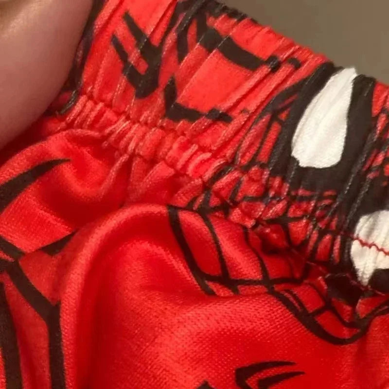 Pyjama 2025: Hello Kitty Spiderman Pajamas Black Kawaii Print - Men Women Universal Couple Fashion Long Comfort Loose Casual Pants Clothing Collection