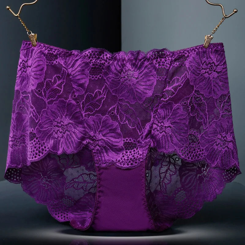 Plus Size Beliebte Unterwäsche Frauen Höschen Slips für Weiblich Hipster Unterhose Elegant Lingerie Spitze Baumwolle Tanga Brazilian Große Größe Beliebter Verkauf