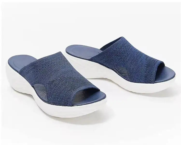 Woman Sandals Shoes Summer Elegant Women's Sandals Slides Sandals Ladies Wedge Shoes Woman Breathable Female Footwear Slipper