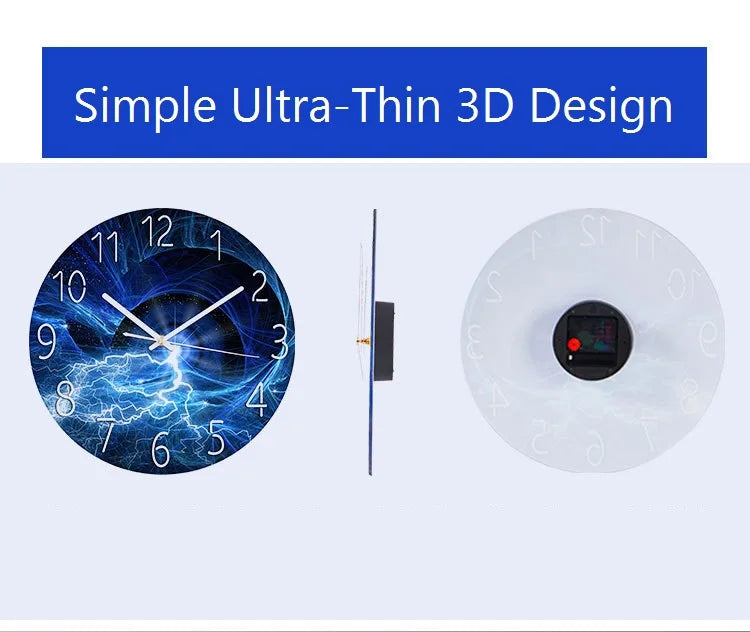 Creative European Style Clocks Living Room Free Perforated Wall Clock Household Silent Bedroom Quartz Clock Digital Wall Clock