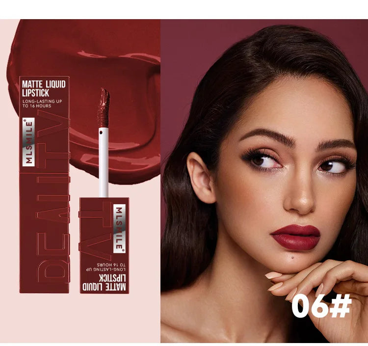 Pudaier Lipgloss Wasserdicht Langanhaltend - 6 Farben 6ml