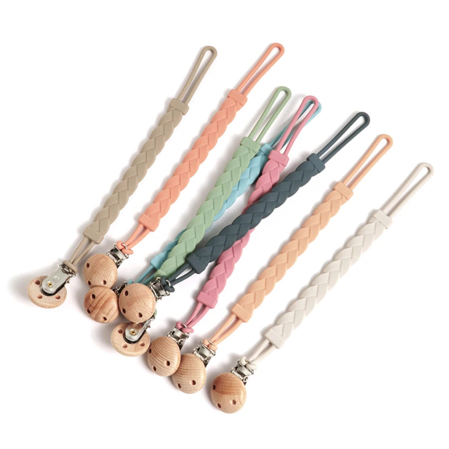 Bebe personalizat suzetă clip BPA gratuit silicon suzetă lanț anti-cădere silicon de calitate alimentară jucării de dentiție articole pentru bebeluși