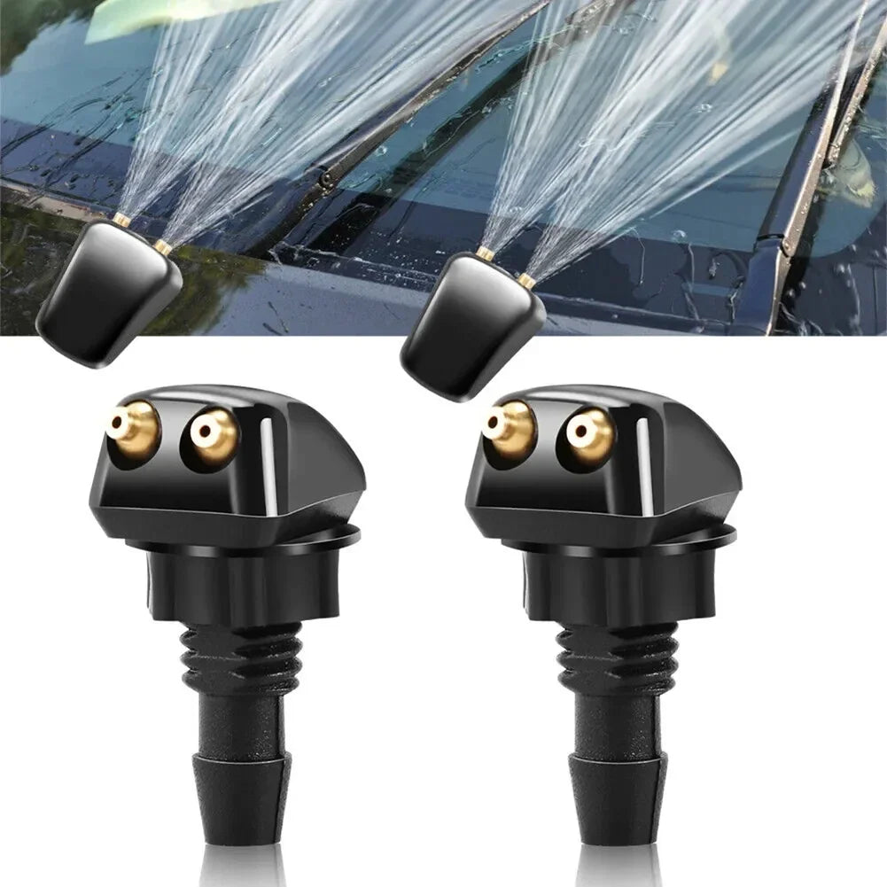 Car Windshield Wiper Washer Spray Nozzle Fits Most Car Models Car Adjustable Dual Holes Windshield Washer Nozzle Wiper