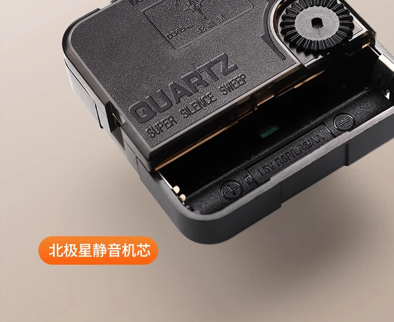 Cream Style Living Room Decoration with LED Light Wall Clock New Home Decor Creative Swinging Clock