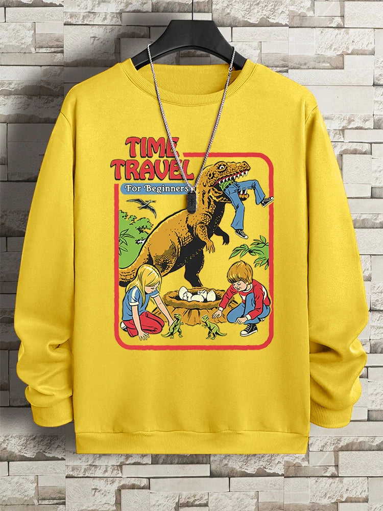 Teekossc Sweatshirt Harajuku Druck-M L, Polyester, O-Kragen