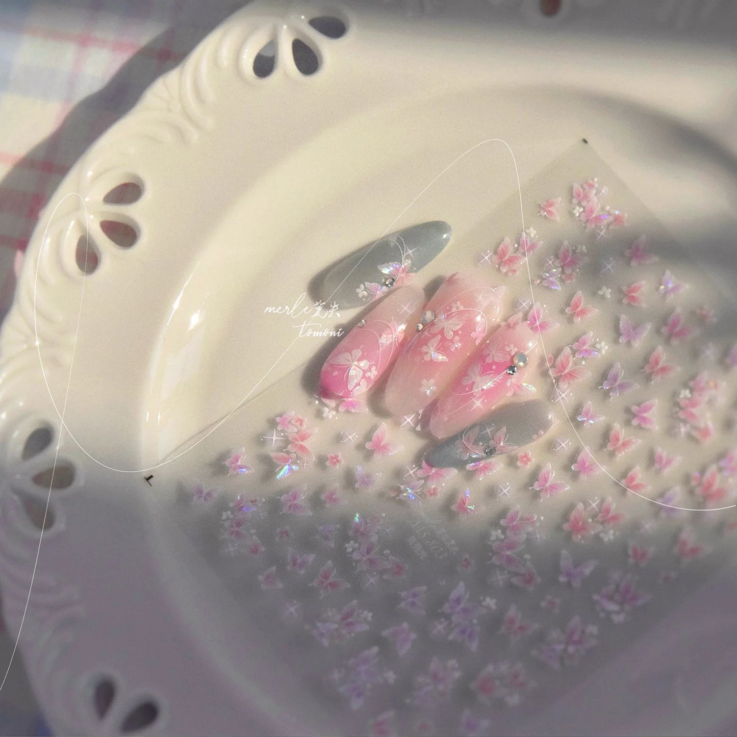 Hign MS803 Nail Art 5D Strălucitoare - 1 Foaie PET 8.3x10mm