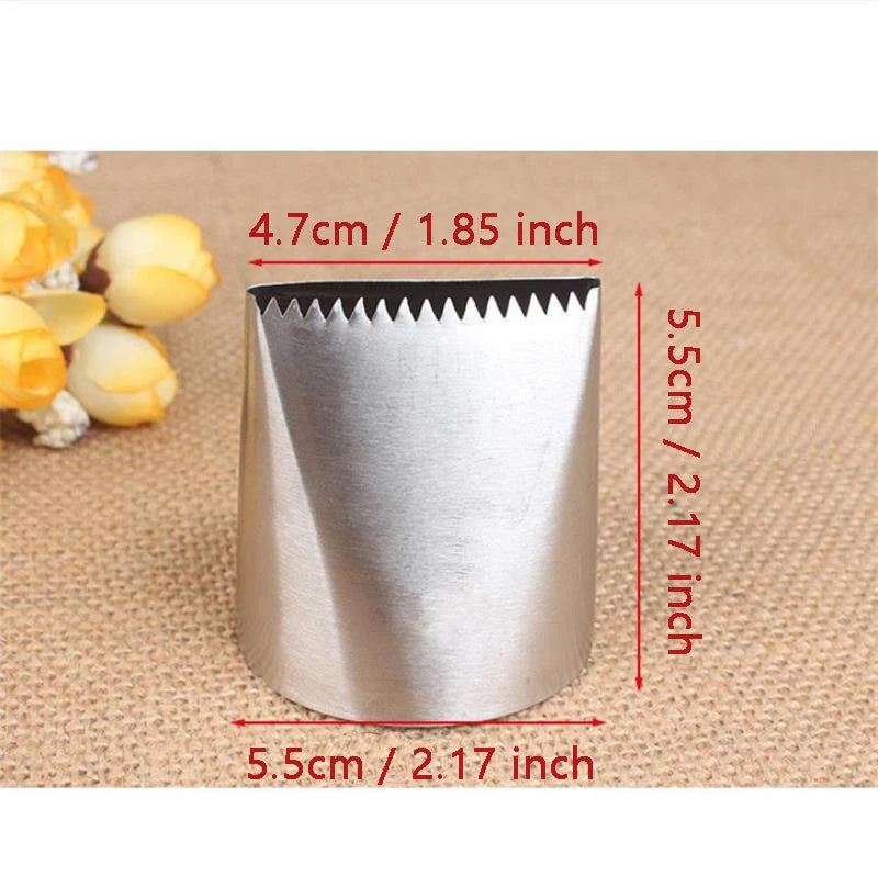 Oversized DIY Cake Making Cream Cupcake Stainless Steel Tools Mouth Flower Lcing Piping Nozzles Kitchen Pastry Decorating Baking