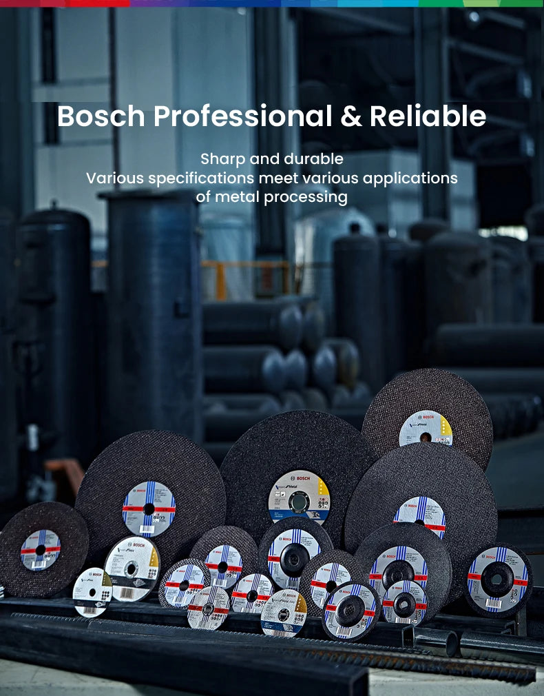 Bosch Metal Grinding Wheel Cutting Disc Classic Series Angle Grinder Accessories 100/125/150/180/230/305/355/400mm Cutting Wheel