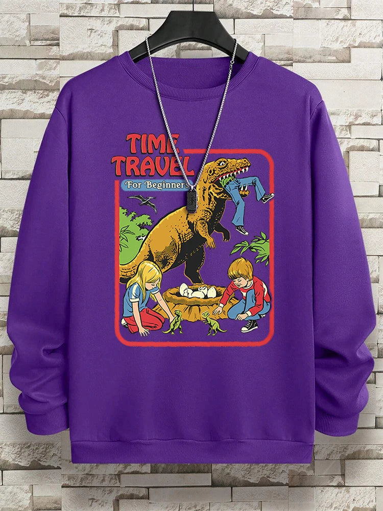 Teekossc Sweatshirt Harajuku Druck-M L, Polyester, O-Kragen