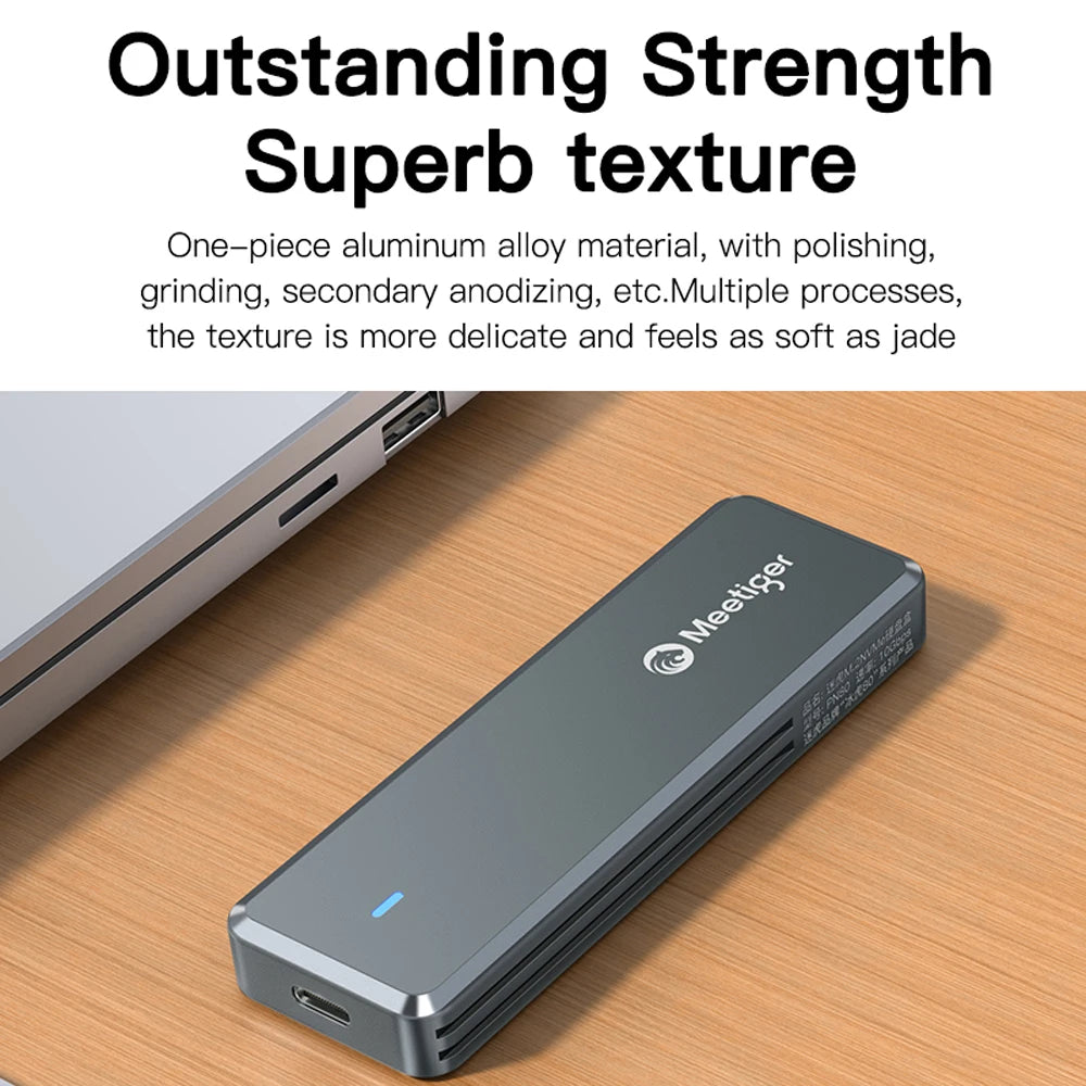 SSD-Gehäuse 2025: Meetiger M.2 SSD Enclosure - 10Gbps USB3.2 Type-C Aluminum NVMe SATA Collection