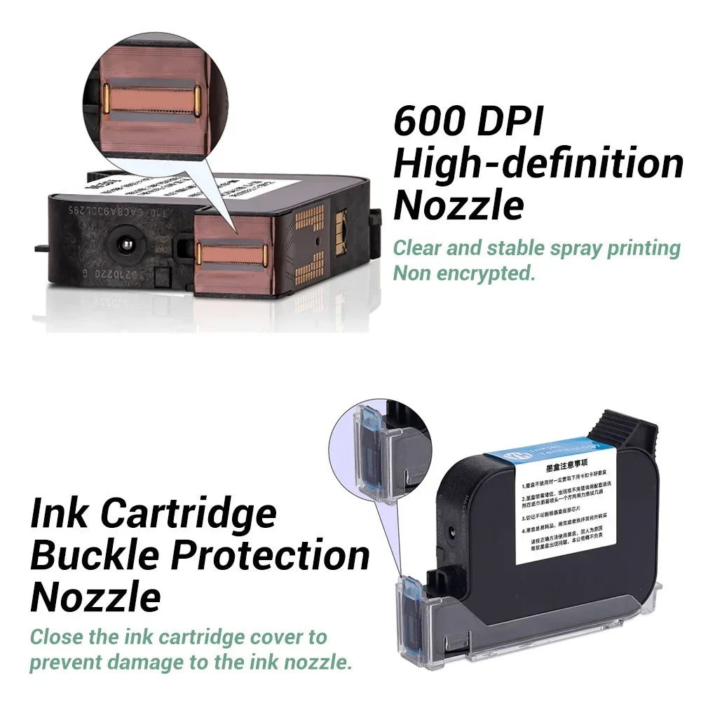YUN DUAN Handheld Tintenstrahldrucker Schnell Trocknende Tinte Tintenstrahldrucker Tragbar Drucker Für Ablaufdatum Logo Plastikbeutel Glasflasche