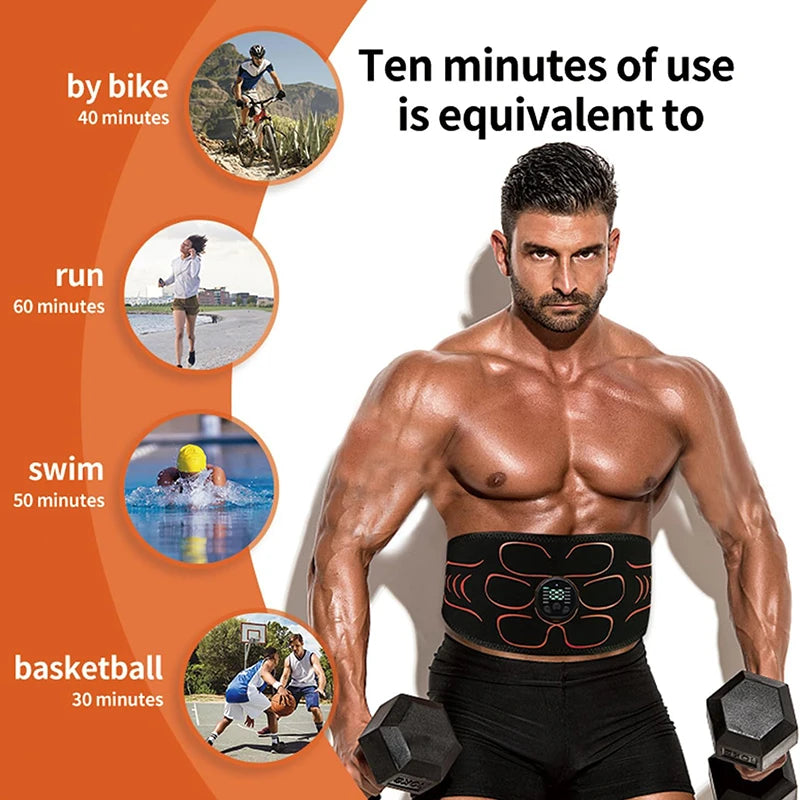 Centură abdominală cu stimulator muscular LGFU EMS - USB CE SML