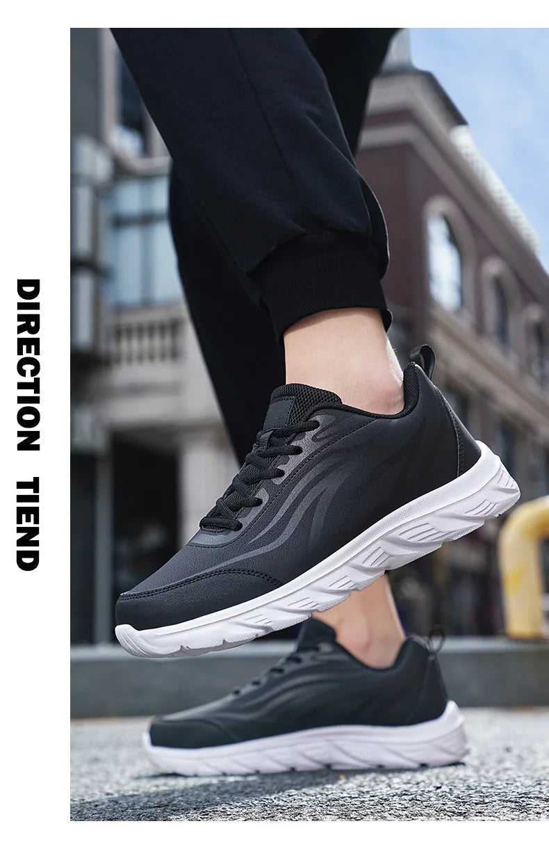 Sneakers Men Summer Trendy Light Weight Fashion Sport Footwear Boys Winter Running Mens Casual Shoes Walking Shoes All Black