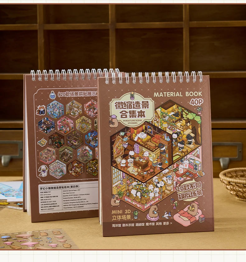 Kawaii 20in1 3D Cartoon Aufkleber - DIY, 190x135mm