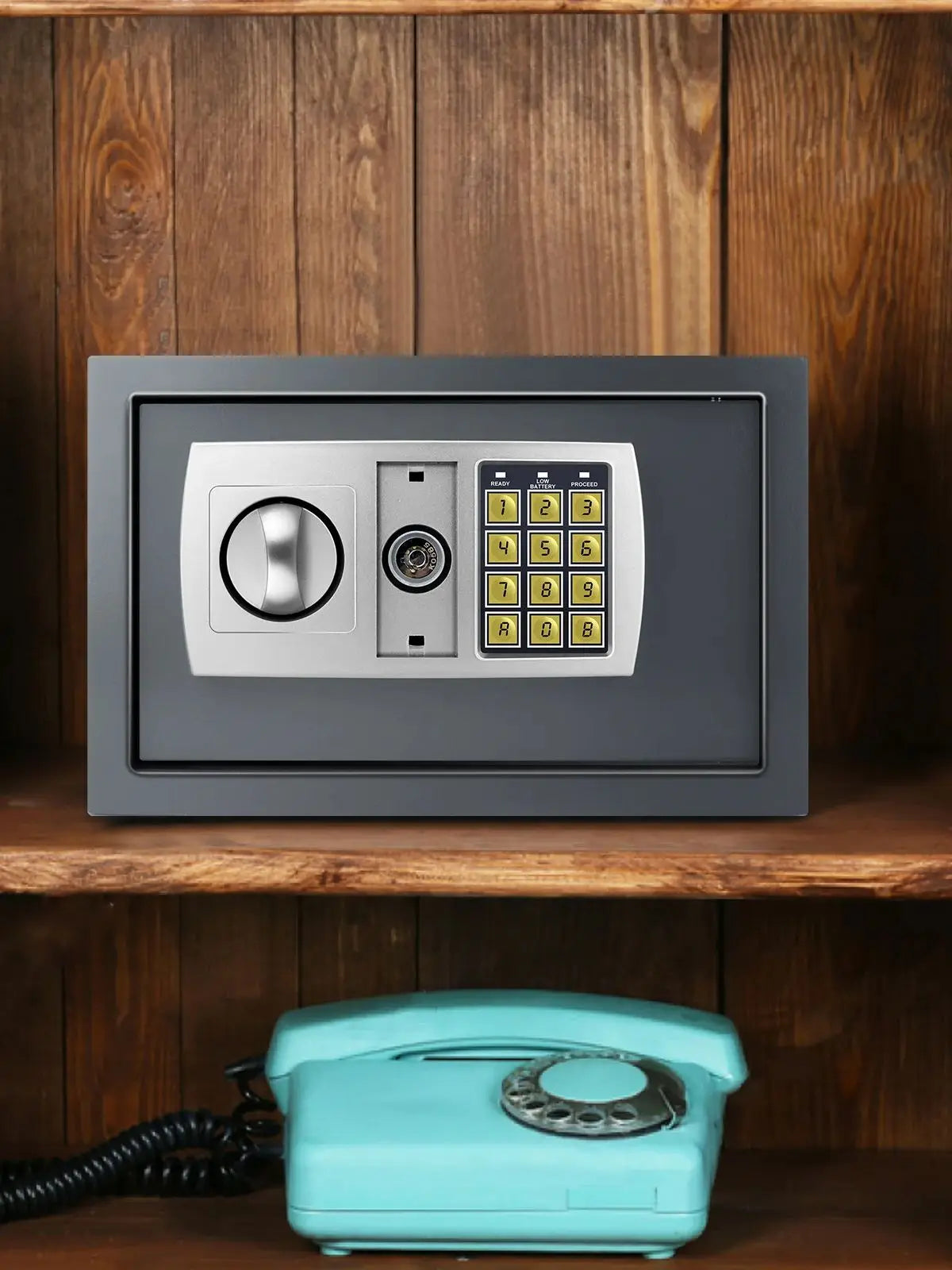 DayPlus 16L Digitaler Stahl-Safe - Elektronische Sicherheitsbox für Büro und Zuhause