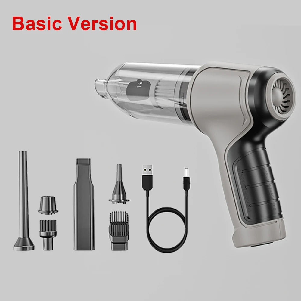 Przenośny odkurzacz samochodowy 95000PA Bezprzewodowy odkurzacz ręczny Wydajny mini odkurzacz samochodowy bezprzewodowy z dmuchawą